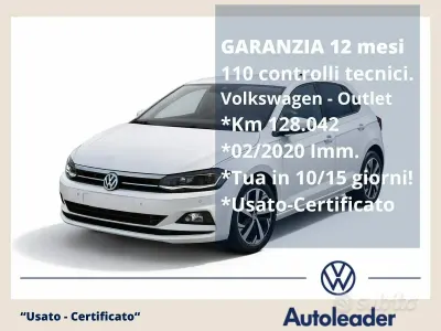 Usata VW Polo Highline 95 CV (69 kW) 2020 Bianco Utilitaria