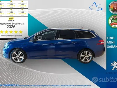 Usata Peugeot 308 GT-line 150 CV (110 kW) 2018 Blu Station wagon