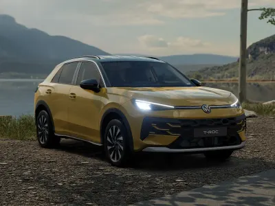 Nuova VW T-Roc Life 115 CV (84 kW) 2026 Canary yellow nero SUV
