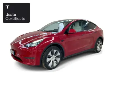 Occasion Tesla Model Y Long Range AWD 258 kW (351 PK) 2022 Rood SUV