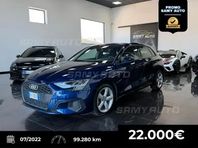 Usata Audi A3 Advanced 116 CV (85 kW) 2022 Blu Berlina