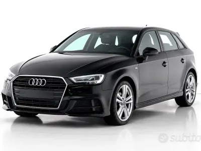 Usata Audi A3 S-Line 116 CV (85 kW) 2019 Nero Berlina