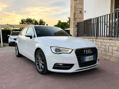 Usata Audi A3 Ambition 105 CV (77 kW) 2013 Bianco Berlina
