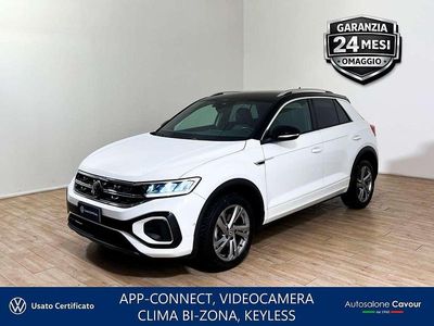 Usata VW T-Roc R-line 116 CV (85 kW) 2023 Bianco SUV