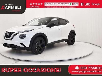 Nuova Nissan Juke Tekna 114 CV (83 kW) 2025 White pearl/black SUV