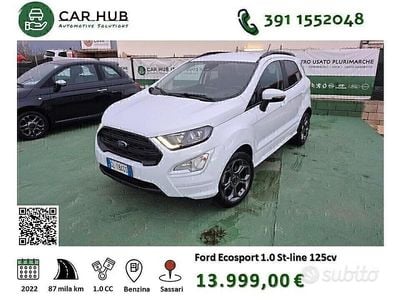 Usata Ford Ecosport ST 125 CV (91 kW) 2022 Bianco SUV