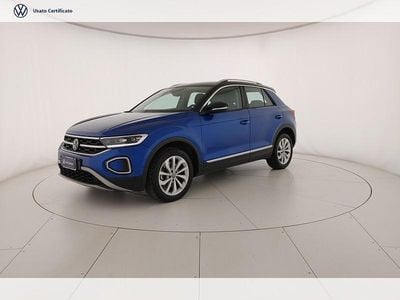 Usata VW T-Roc Style 150 CV (110 kW) 2022 Ravenna blue metallizzato/deep black perlato SUV