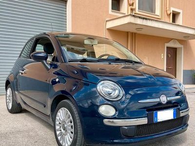 Usata Fiat 500 Lounge 75 CV (55 kW) 2009 Blu Cabrio