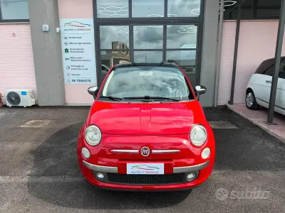 Begagnad Fiat 500 Lounge 75 HK (55 kW) 2009 Röd Cab