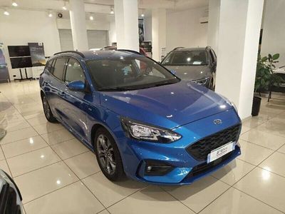 Usata Ford Focus ST-Line 120 CV (88 kW) 2019 Blu met medio Station wagon