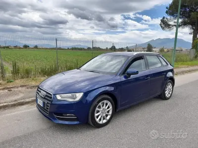 Usata Audi A3 Attraction 110 CV (80 kW) 2016 Blu Berlina