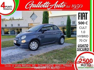 Usata Fiat 500C 69 CV (50 kW) 2022 Grigio Cabrio