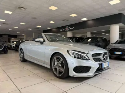 Usata Mercedes C220 Premium 170 CV (125 kW) 2017 Argento Cabrio