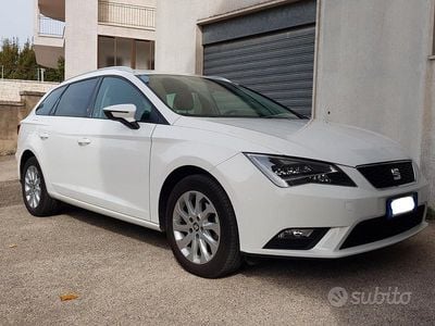 Usata Seat Leon 110 CV (80 kW) 2015 Bianco Station wagon