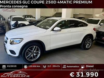 Usata Mercedes GLC250 Premium 204 CV (150 kW) 2019 Bianco Coupé
