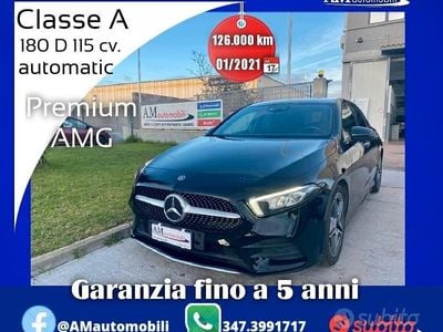Usata Mercedes A180 Premium 115 CV (84 kW) 2021 Nero Berlina