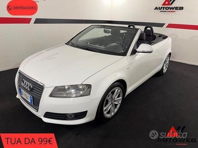 Usata Audi A3 Cabriolet S-Line 105 CV (77 kW) 2009 Bianco Cabrio