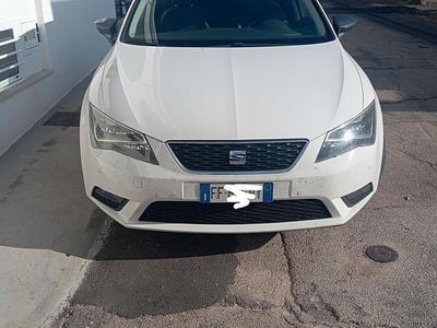 Usata Seat Leon 110 CV (80 kW) 2016 Bianco Berlina