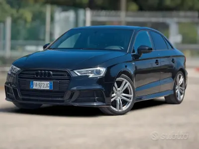 Usata Audi A3 S-Line 184 CV (135 kW) 2018 Nero Berlina