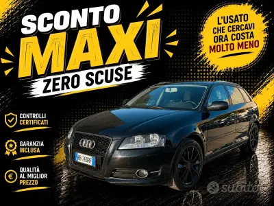 Usata Audi A3 Ambition 170 CV (125 kW) 2012 Nero Utilitaria
