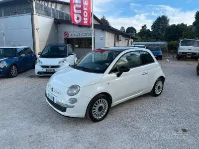 Usata Fiat 500 Lounge 69 CV (50 kW) 2009 Bianco Cabrio