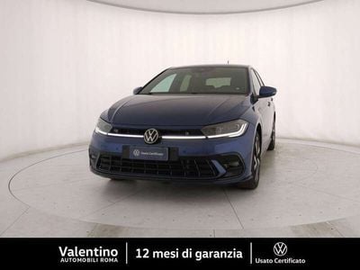 Usata VW Polo R-line 110 CV (80 kW) 2022 Blu Berlina