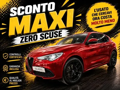 Usata Alfa Romeo Stelvio Veloce 210 CV (154 kW) 2020 Rosso SUV