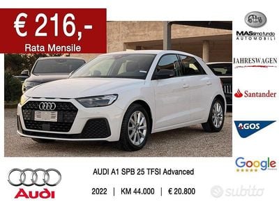 Usata Audi A1 Advanced 95 CV (69 kW) 2022 Bianco Berlina