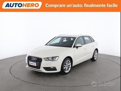 Usata Audi A3 Attraction 110 CV (80 kW) 2015 Bianco Berlina