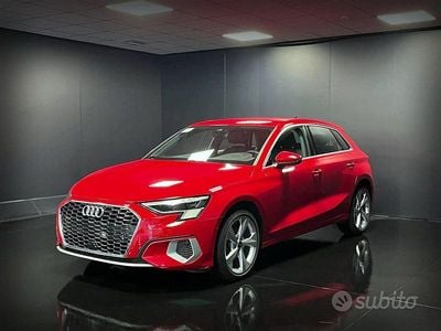 Usata Audi A3 Advanced 150 CV (110 kW) 2023 Rosso Berlina