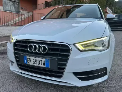 Usata Audi A3 Ambition 105 CV (77 kW) 2014 Bianco Berlina