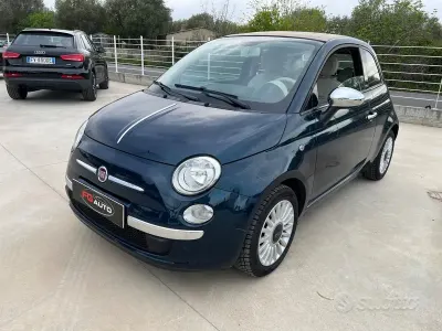 Usata Fiat 500C Lounge 95 CV (69 kW) 2014 Blu Cabrio