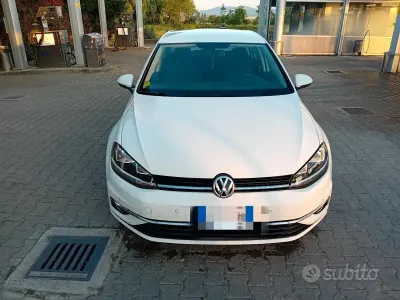 Usata VW Golf VII 125 CV (91 kW) 2017 Bianco Berlina