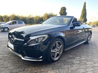 Usata Mercedes C200 Premium 184 CV (135 kW) 2017 Nero Cabrio