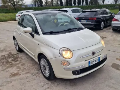 Usata Fiat 500 Lounge 69 CV (50 kW) 2009 Perla Cabrio