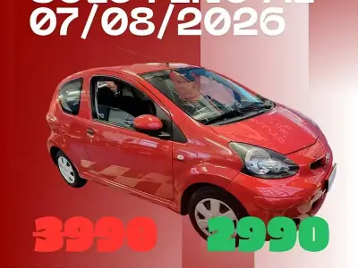 Usata Toyota Aygo 68 CV (50 kW) 2010 Rosso Utilitaria