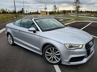 Usata Audi A3 Cabriolet Attraction 110 CV (80 kW) 2015 Argento Cabrio