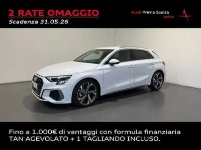 Usata Audi A3 S-Line 150 CV (110 kW) 2023 Bianco Berlina