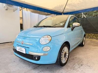 Begagnad Fiat 500 Lounge 69 HK (50 kW) 2011 Blå Sedan