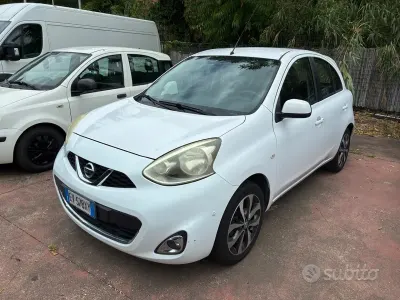 Usata Nissan Micra Visia 80 CV (58 kW) 2014 Bianco Utilitaria