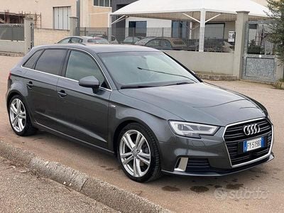Usata Audi A3 S-Line 115 CV (84 kW) 2019 Grigio Berlina