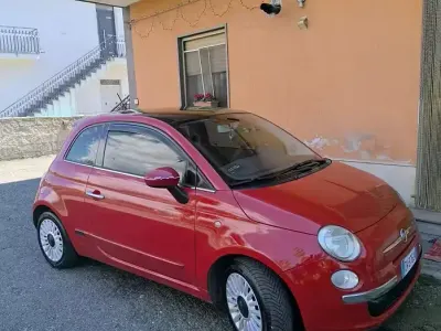 Usata Fiat 500 69 CV (50 kW) 2009 Rosso Cabrio
