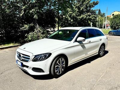 Usata Mercedes C200 116 CV (85 kW) 2017 Bianco Station wagon