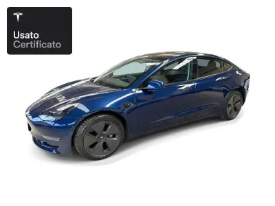 Usata Tesla Model 3 Long Range AWD 324 kW (441 CV) 2021 Deep blue metallic Berlina