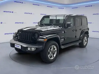 Usata Jeep Wrangler Unlimited Sahara 200 CV (147 kW) 2020 Nero SUV