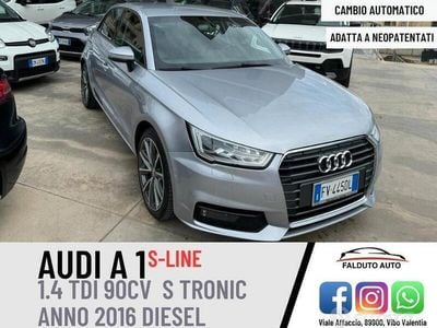 Usata Audi A1 S-Line 90 CV (66 kW) 2016 Argento Utilitaria
