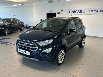 Usado Ford Ecosport Titanium 125 CV (91 kW) 2021 Azul SUV