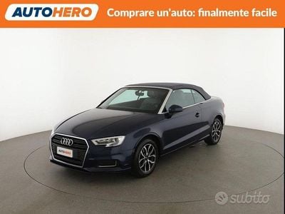 Usata Audi A3 Cabriolet Design 150 CV (110 kW) 2017 Blu Cabrio