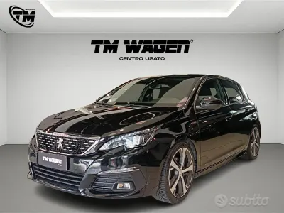 Usata Peugeot 308 GT-line 120 CV (88 kW) 2018 Nero Berlina