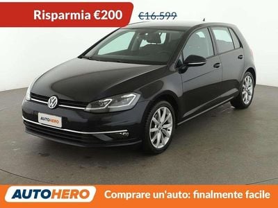 Usata VW Golf VII Highline 125 CV (91 kW) 2018 Nero Berlina